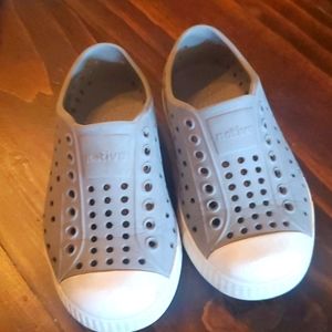 Native shoes (grey) size 8